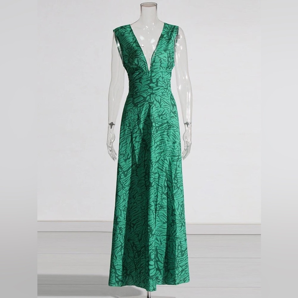 NWT Printed Maxi Dress